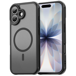 Husă pentru iPhone 17, pentru MagSafe, cu protecție pentru cameră, colorată cu margine neagră