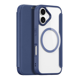 Husă Dux Ducis pentru iPhone 17, Skin X Pro, cu clapetă, pentru MagSafe, albastru marin