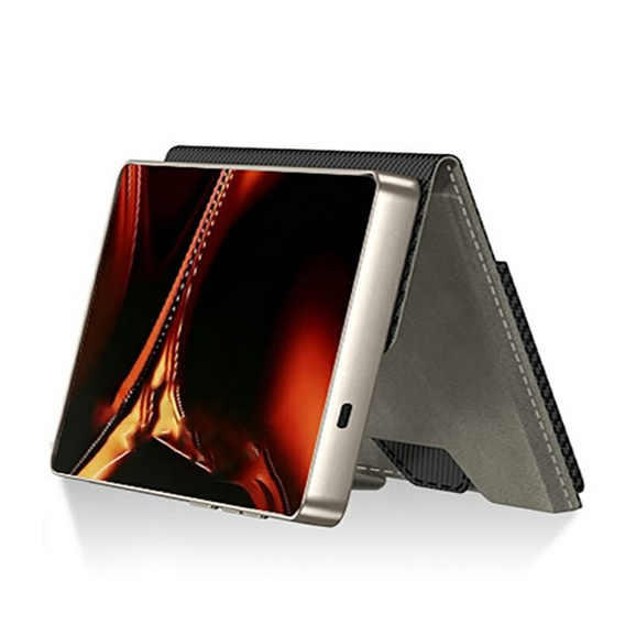 Husă tip portofel cu slot pentru carduri GKK pentru Samsung Galaxy S26 Ultra, gri