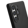 Carcasă MELKCO pentru Samsung Galaxy S25 Ultra, din piele, negru
