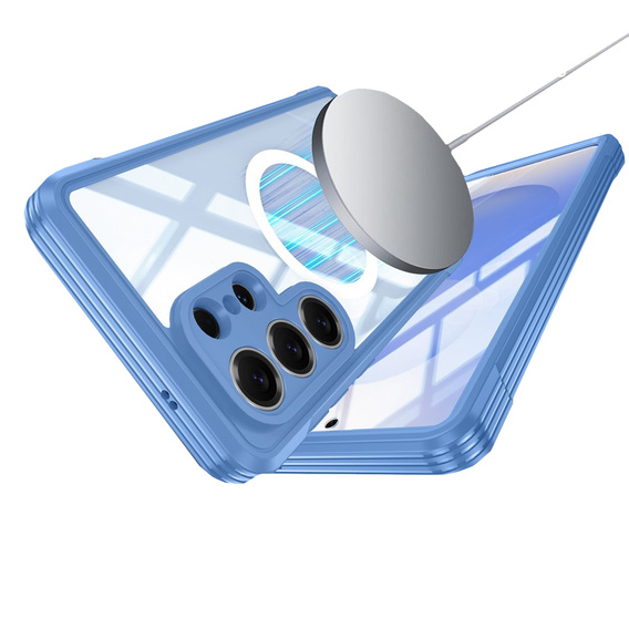 Carcasă rezistentă la șocuri cu sticlă, pentru MagSafe pentru Samsung Galaxy S26 Ultra