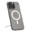 Carcasă MagSafe Spigen pentru iPhone 16 Pro Max, Ultra Hybrid, transparent / alb + 9H Tempered Glass