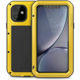 Love Mei Huse pentru iPhone 11, armored with glass, galben / negru