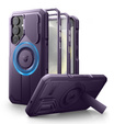 Husă blindată pentru Samsung Galaxy S25+ Plus, Dexnor CamProtect MagSafe, violet (Două rame)