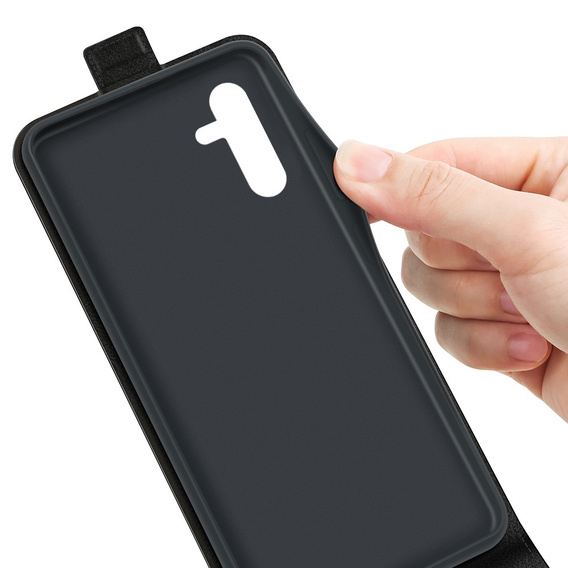 Cu clapetă pentru Samsung Galaxy A14 4G/5G, Flip, negru