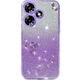 Husă pentru Infinix Hot 30, Glitter Flower,  violet