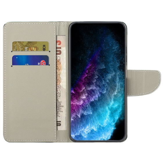 Cu clapetă pentru Samsung Galaxy M15 5G, Wallet, Sparkling Butterflies