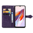 Cu clapetă pentru Xiaomi Redmi 12C, Mandala, violet