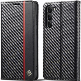 Carcasă cu clapetă pentru Samsung Galaxy S24, Carbon LC.IMEEKE, negru