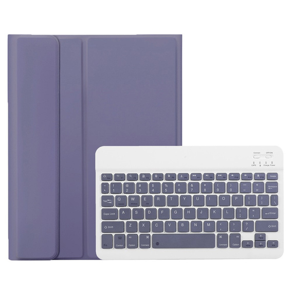 Carcasă + tastatură Apple iPad Air 11" 6 gen. 2024, Leather Pen Slot, violet