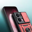 Husă blindată pentru Oppo Reno 13 Pro, CamShield Slide, roșu