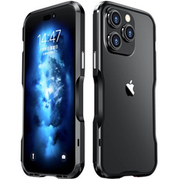 Husa LUPHIE pentru iPhone 14 Pro Max, Armor Bumper, negru
