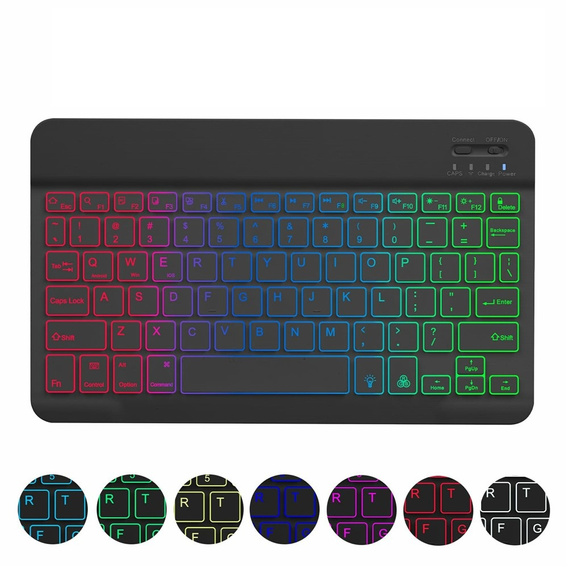 Carcasă + tastatură Apple iPad Pro 11" 5 gen. 2024, Leather Pen Slot TouchPad, negru