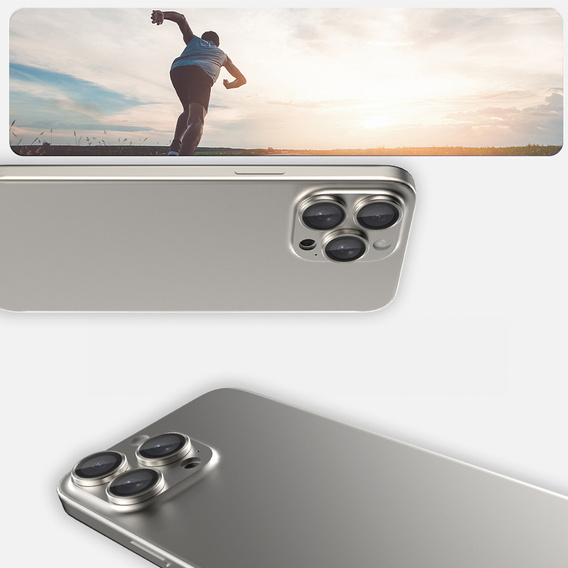 2x ERBORD OPTIK Pro sticlă călită pentru iPhone 16 Pro/16 Pro Max / 15 Pro/15 Pro Max/14 Pro/14 Pro Max camera foto, titan