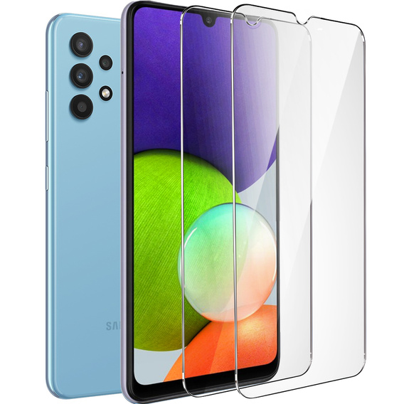 2x sticlă călită pentru Samsung Galaxy A22 4G/M22, ERBORD 9H Hard Glass pe ecran