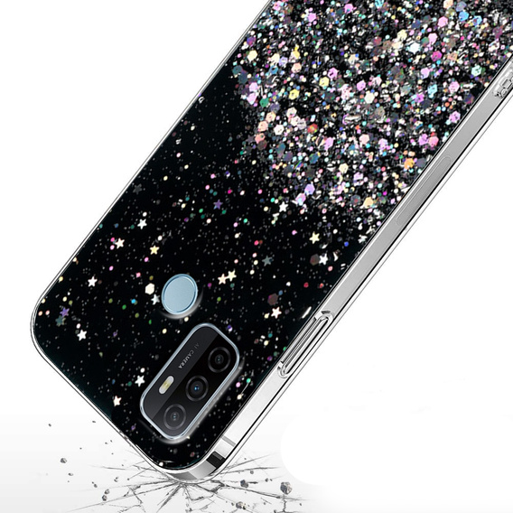 Huse pentru Oppo A53 2020, Glittery, negru