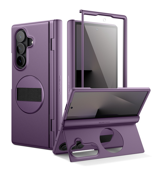 Husă Suritch cu suport 360° și protecție ecran integrată pentru Samsung Galaxy Z Fold7