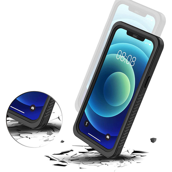 Husă impermeabilă IP68 pentru iPhone 11 Pro Max, negru