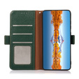 KHAZNEH RFID caz pentru Samsung Galaxy S23 Ultra, Litchi Texture, verde