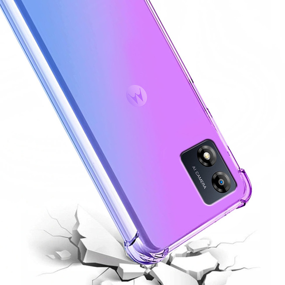 Husa pentru Motorola Moto E13, Gradient Dropproof, Violet / albastru