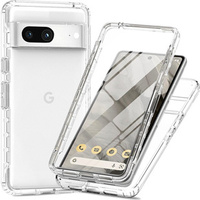 Carcasă pentru Google Pixel 8, Shockproof, cu folie, transparentă