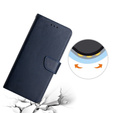 Cu clapetă pentru Samsung Galaxy A35 5G, Split Leather Wallet, albastru