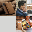 Husă pentru Samsung Galaxy A16, ERBORD Vintage, portofel cu clapetă, maro