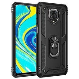 Husă blindată pentru Xiaomi Redmi Note 9S / 9 Pro, Nox Case Ring, negru