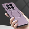 Huse pentru Xiaomi Redmi Note 14 Pro 5G, Leather Hybrid MagSafe, violet