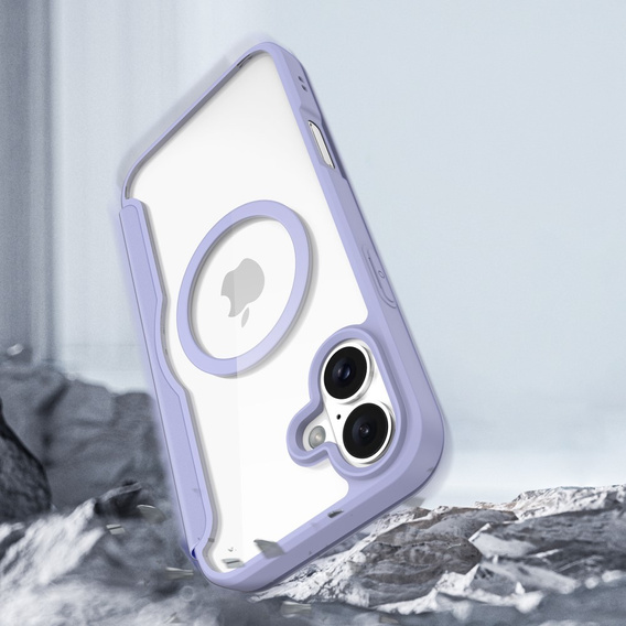 Dux Ducis Huse pentru iPhone 16, Skin X Pro, MagSafe, violet