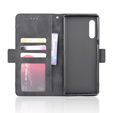 Cu clapetă pentru LG Velvet, Card Slot, negru