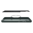 Carcasa Spigen pentru Samsung Galaxy S25, Thin Fit Mag, verde + sticlă temperată 9H