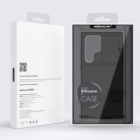 Carcasă blindată Nillkin pentru Samsung Galaxy S23 Ultra, CamShield Pro, negru