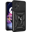 Husă blindată pentru Motorola Moto G54 5G, CamShield Slide, negru