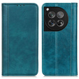 Huse pentru OnePlus 12 5G, Wallet Litchi Leather, verde