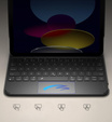 Husă tastatură pentru iPad 11" 2025 A16 (11 gen.) / iPad 10.9" 2022 (10 gen.), Dexnor Magnetic Keyboard Touchpad, negru