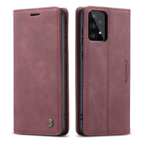 Husa CASEME pentru Samsung Galaxy A33 5G, Leather Wallet Case, roșu