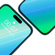 2x sticlă călită pentru iPhone 15 Pro Max, ERBORD 9H Hard Glass pe ecran