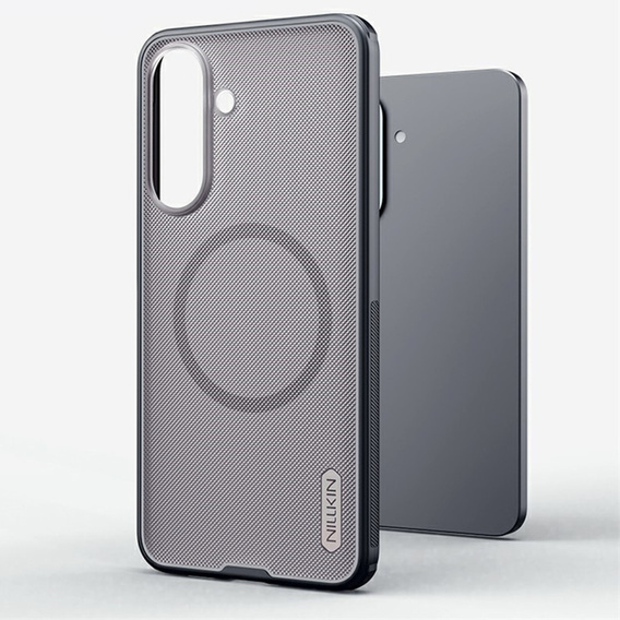 Husă NILLKIN Frosted Shield Pro MagSafe pentru Samsung Galaxy A57 5G, transparentă/neagră