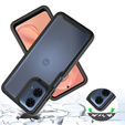 Carcasă pentru Motorola Moto E14 / G24 / G04, Shockproof, cu folie, negru