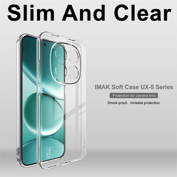 Husă IMAK pentru Xiaomi Redmi Note 15 Pro 5G, seria UX-5, transparentă