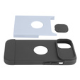 Husă ERBORD MagSafe Cam Slider, albastră + sticlă pentru ecran pentru iPhone 13 / iPhone 14