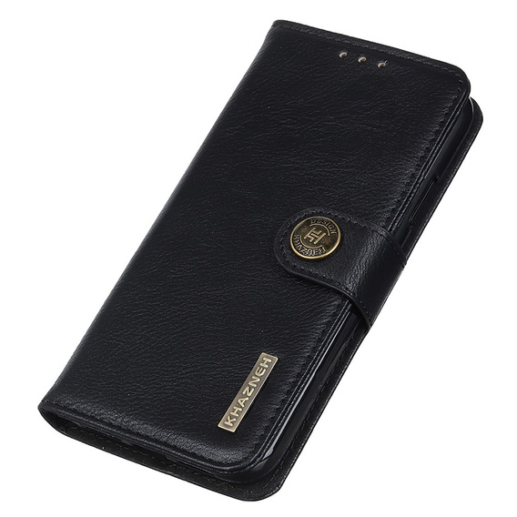 KHAZNEH RFID caz pentru Motorola G85 5G, Litchi Texture, negru