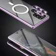Carcasa Magnetic Dual Glass MagSafe pentru Samsung Galaxy S24 Ultra, violet