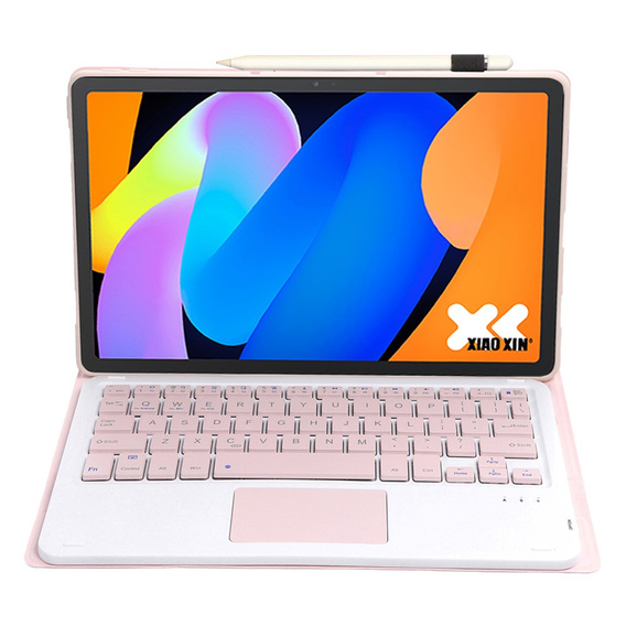 Tastatura Bluetooth Touchpad pentru Lenovo Idea Tab 11" 2025 TB336FU TB336ZU, roz