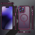 Husă pentru iPhone 14 Pro Max, ERBORD Impact Guard, MagSafe, maroon