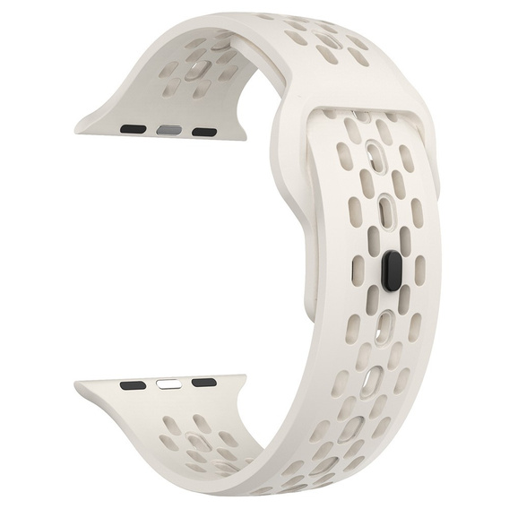 Curea din silicon pentru Apple Watch 1/2/3/4/4/5/6/6/7/8/SE/ULTRA 42/44/45/49MM, bej