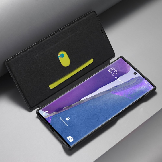 Cu clapetă pentru Samsung Galaxy Note 20 Ultra, LC.IMEEKE, negru