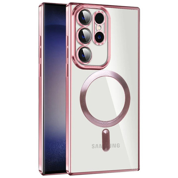 Huse pentru Samsung Galaxy S22 Ultra, MagSafe Hybrid, roz rose gold