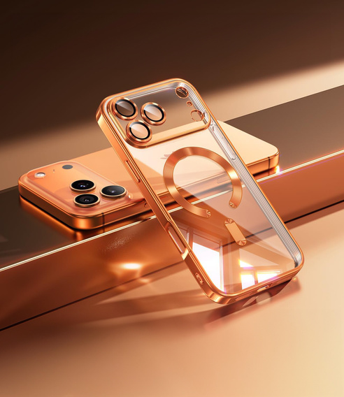 Husă Electro MagSafe pentru iPhone 17 Pro, portocalie